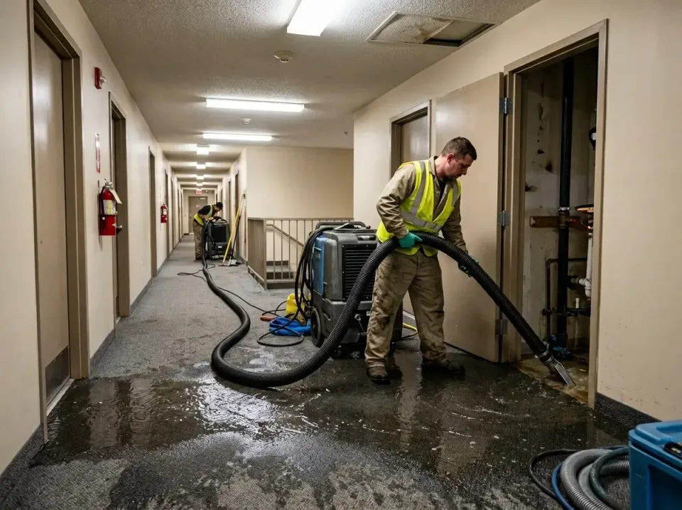 multi-unit-apartment-hallway-f-005 — frequently asked questions, Emergency Burst Pipe Water Extraction & Removal in West Haz…